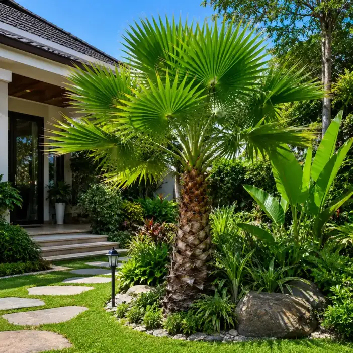 Cây cọ ta trồng sân vườn biệt thự Cây cọ ta trồng sân vườn biệt thự