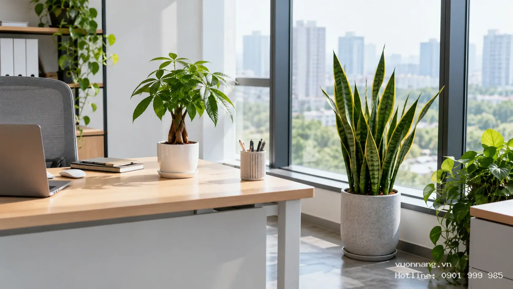 4 Bước Chọn Cây Phong Thủy Trong Văn Phòng Cách chọn cây phong thủy trong văn phòng theo ánh sáng và vị trí